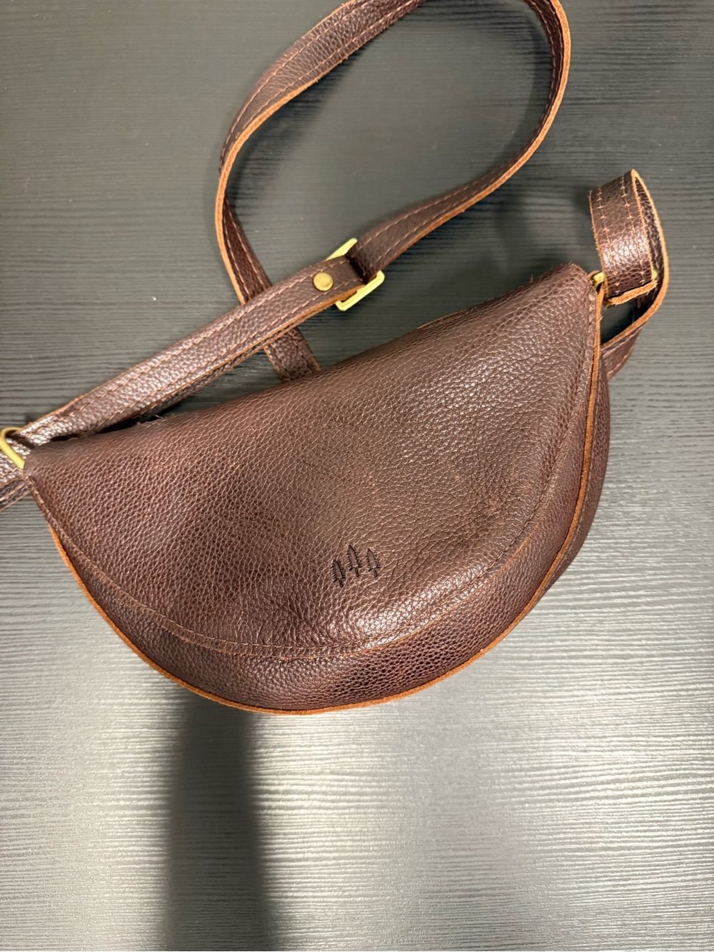 Classic Brown Leather Crossbody Bag